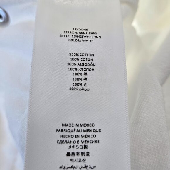 RE/DONE high rise loose long denim Sz 30 NEW - Picture 8 of 8